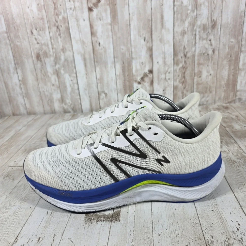 New Balance FuelCell‎ Propel v4 Mens 10.5 Running Shoes White Blue MFCPRCW4